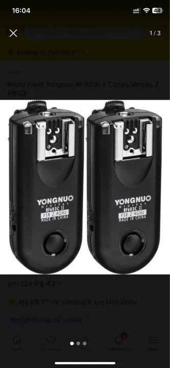 Radio Flash Youngnuo RF-603C