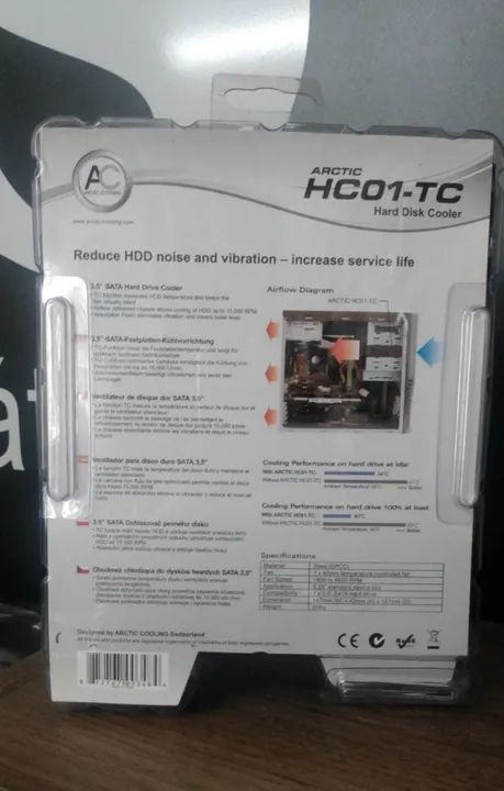 Cooler Para Disco Rígido de 3,5"Arctic Hc01-Tc - Foto 4