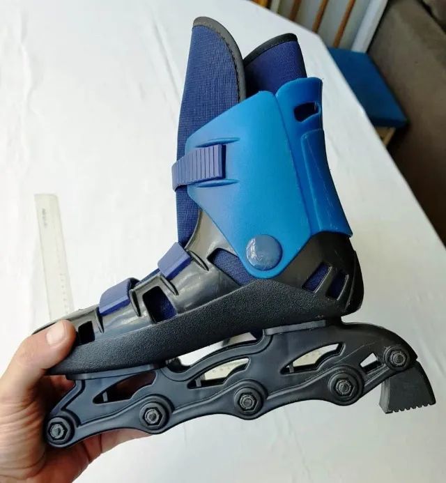 Patins Roller Inline - Usado - Anos 90 - Para Aproveitamento - Sem Rodas  - Foto 3