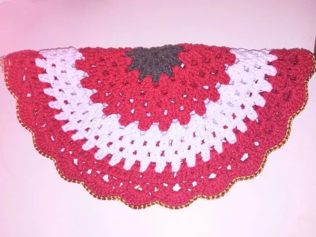 Jogo americano de natal - crochê  - Foto 2