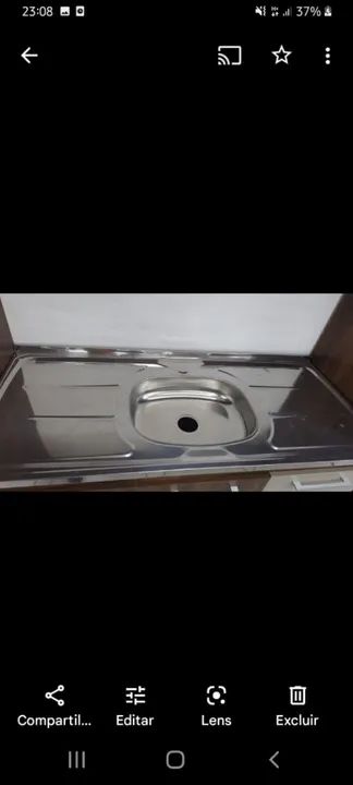 cozinha com armário pia, pia inox e paneleiro - Foto 2