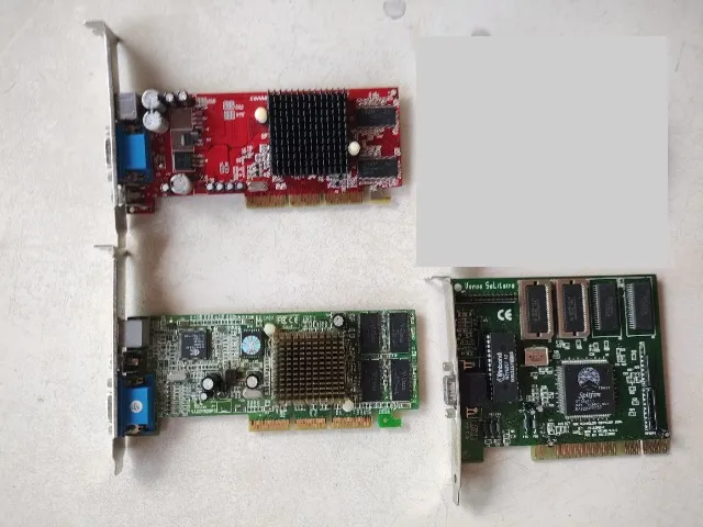 Placas de vídeo antigas PCI e AGP