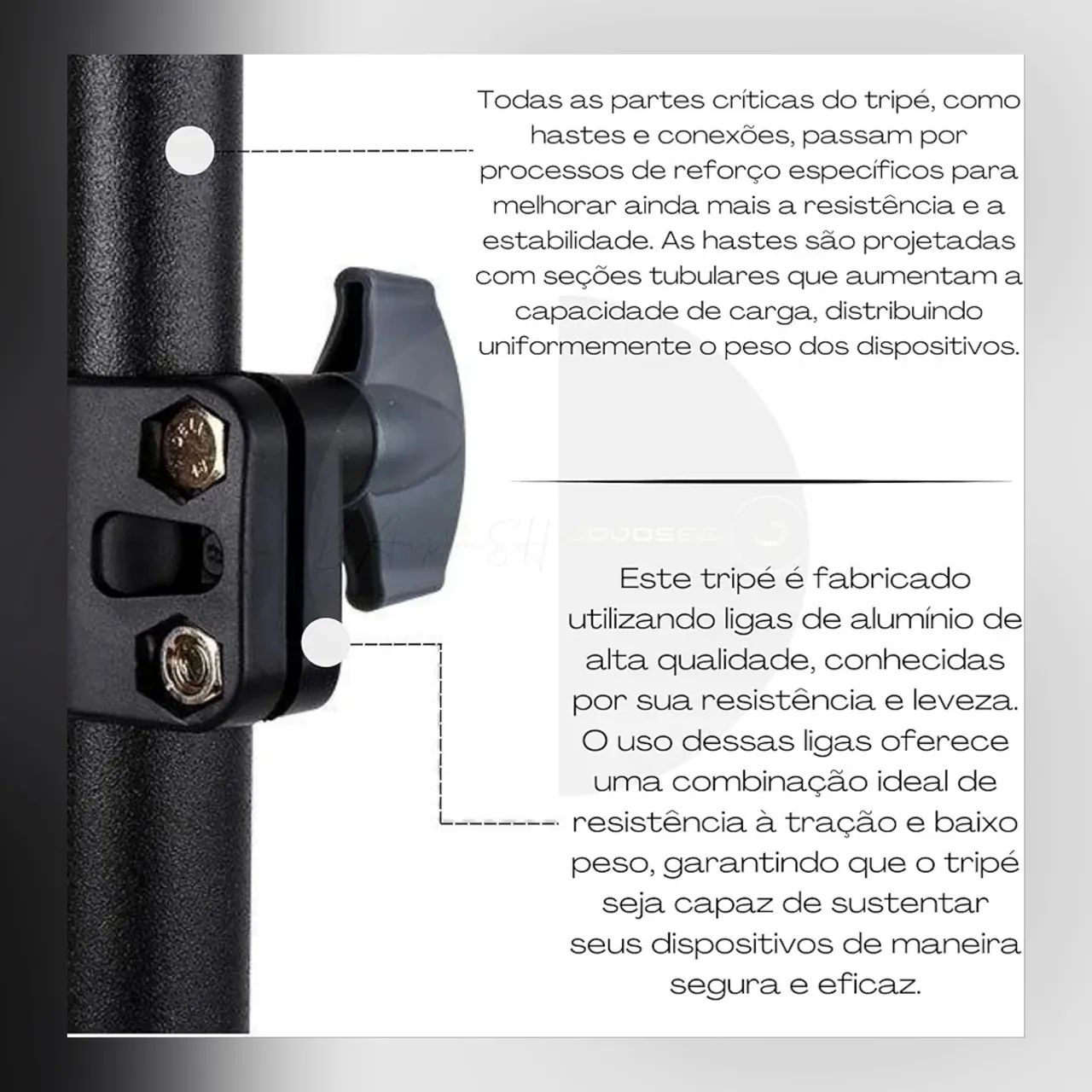 Tripé universal para celular/câmera (Honestidade e Qualidade Distribuidora JK Eletrônicos) - Foto 5