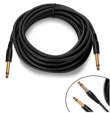 Cabo De Audio P10 Mono X P10 Mono Gold 3 Mts  Guitarra  Arduino COD-CP739 
