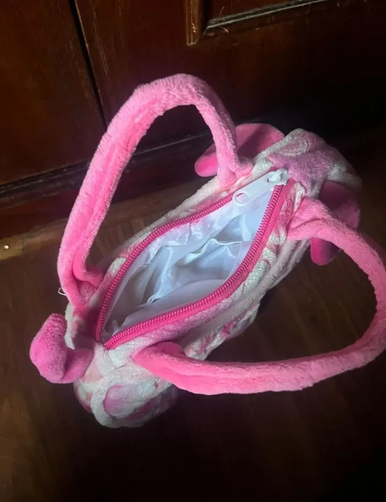 Bolsa de mão infantil rosa