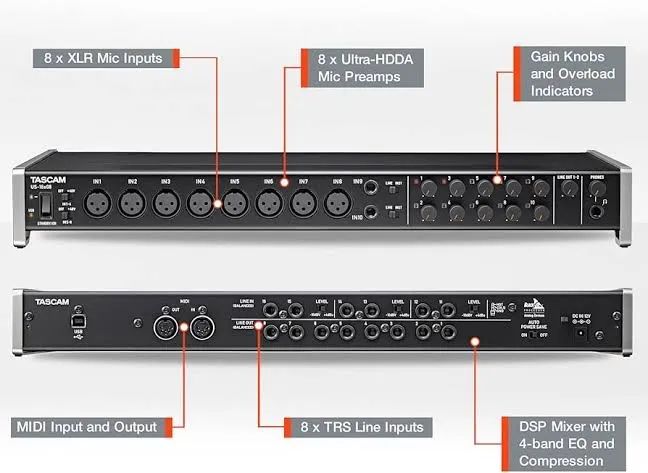 Vendo Interface de Áudio Tascam US-16x08! OPORTUNIDADE!! - Foto 4