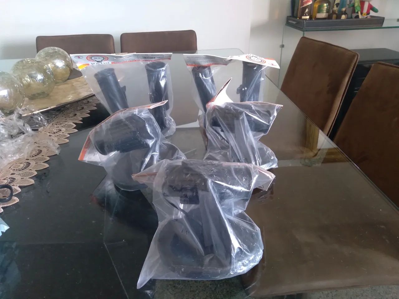 Kit 5 Spots duplo e simples novos  Iluminação potente e moderna