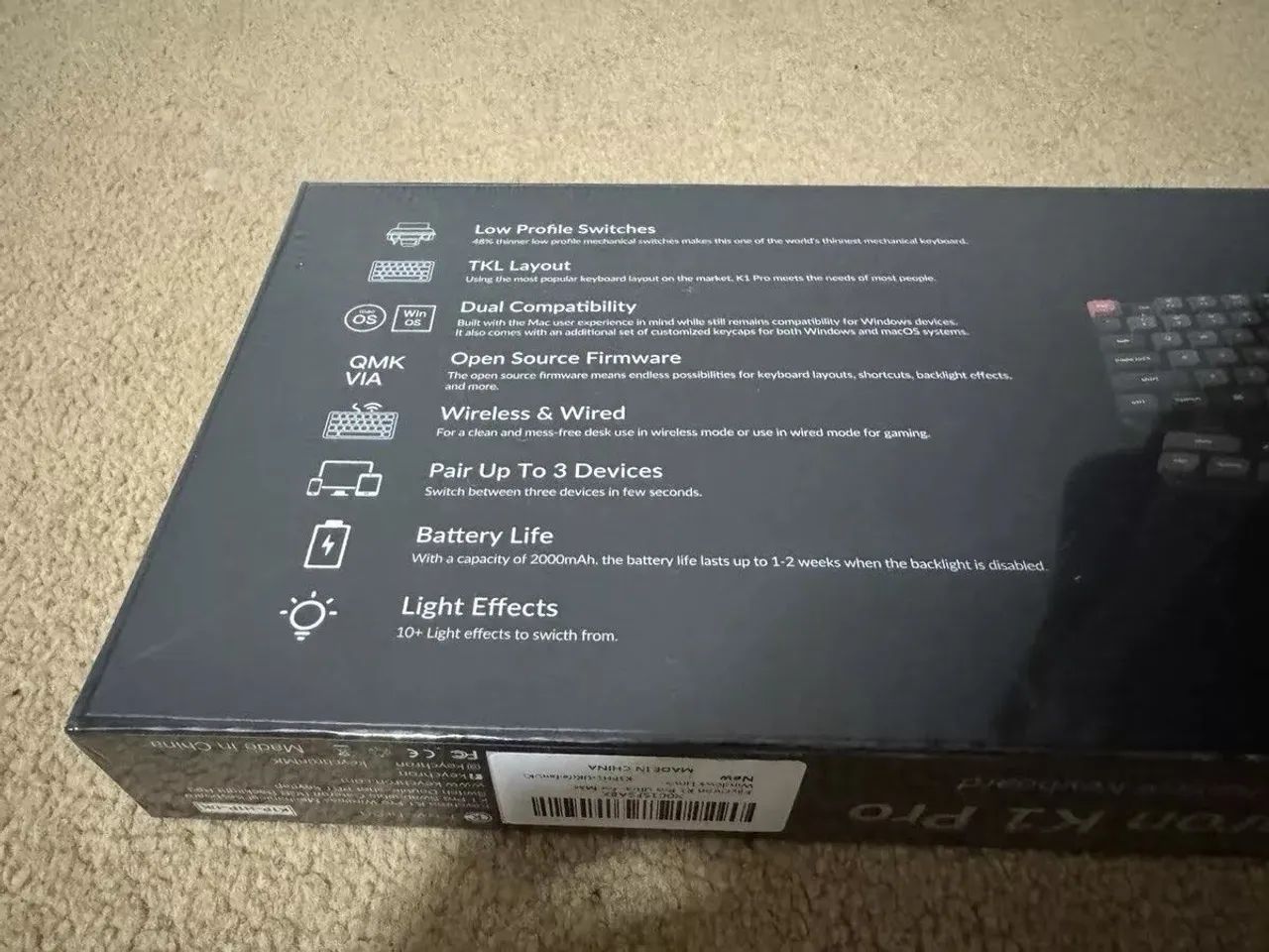 Teclado Mecânico Keychron K1 Pro Lacrado - Foto 4