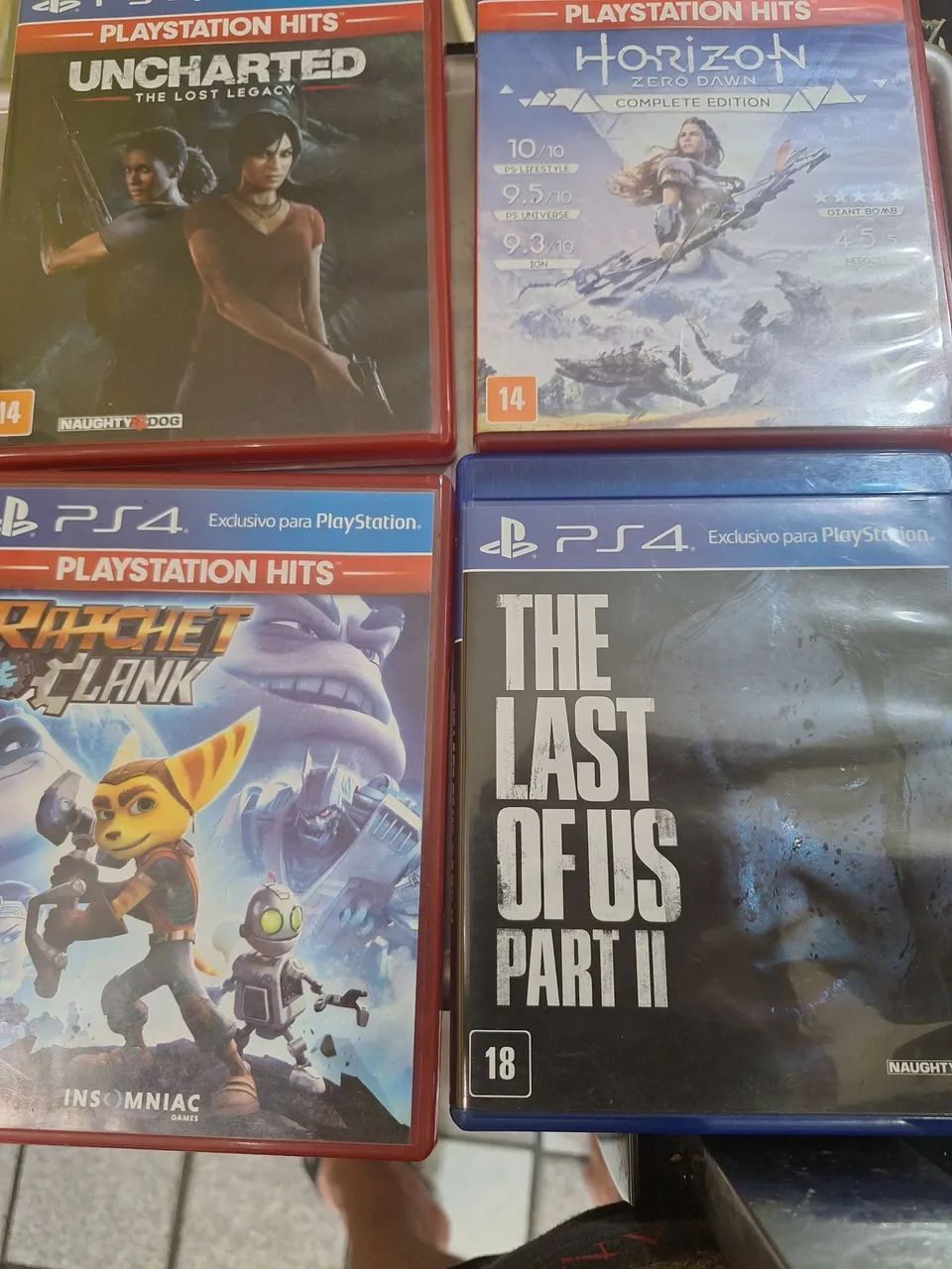 Jogos PS4 PlayStation Hits - Uncharted, Horizon, Ratchet e The Last of Us
