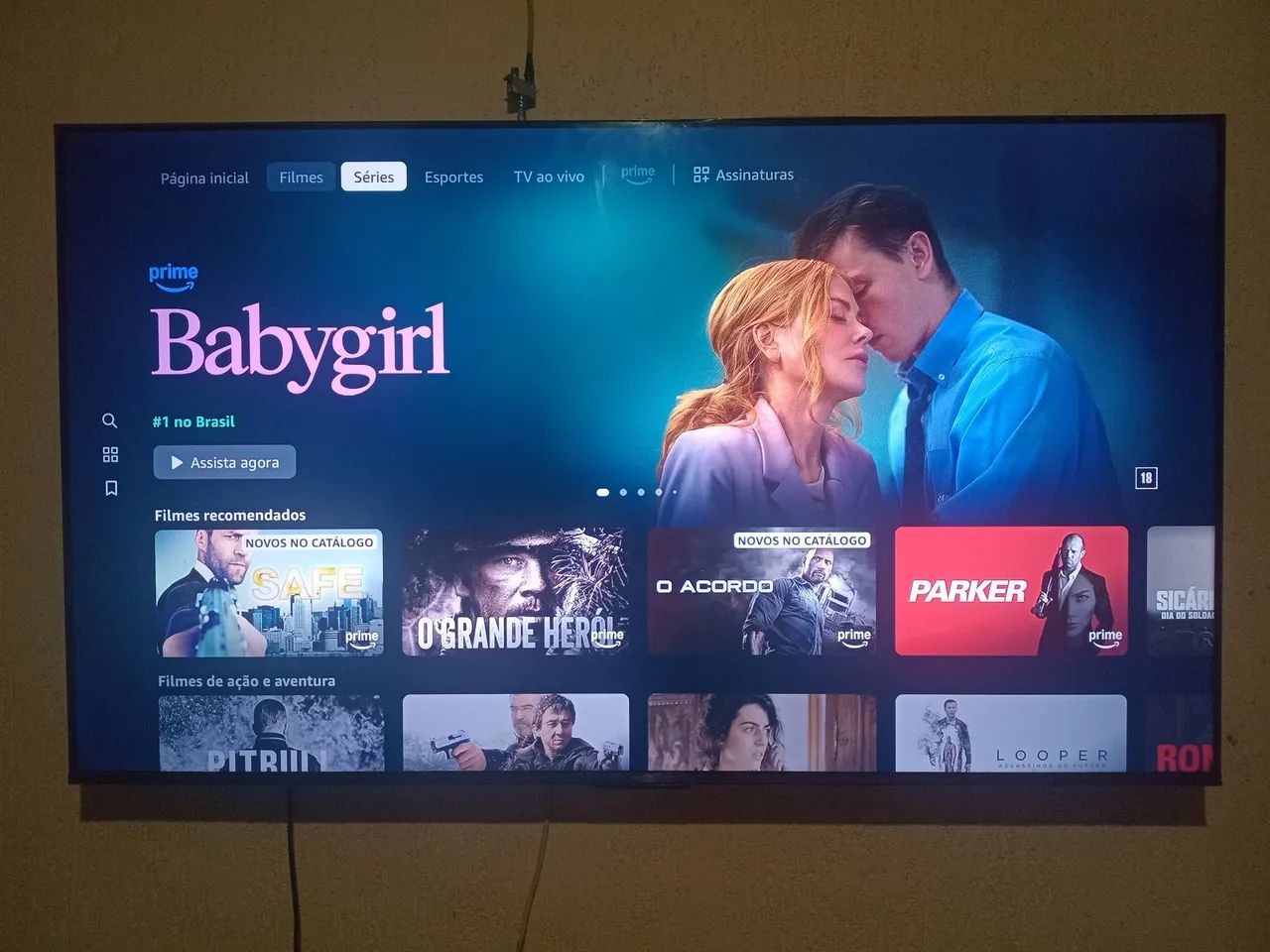 TV Smart 55 polegadas 4k 3 meses de uso completa com pezinho com nota fiscal - Foto 2