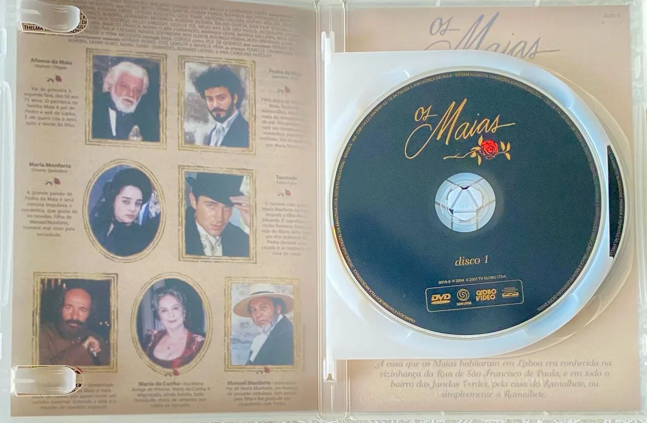 Box com 4 DVDs: Os Maias (Com Fábio Assunção, Ana Paula Arósio, Walmor Chagas) Com Luva - Foto 2