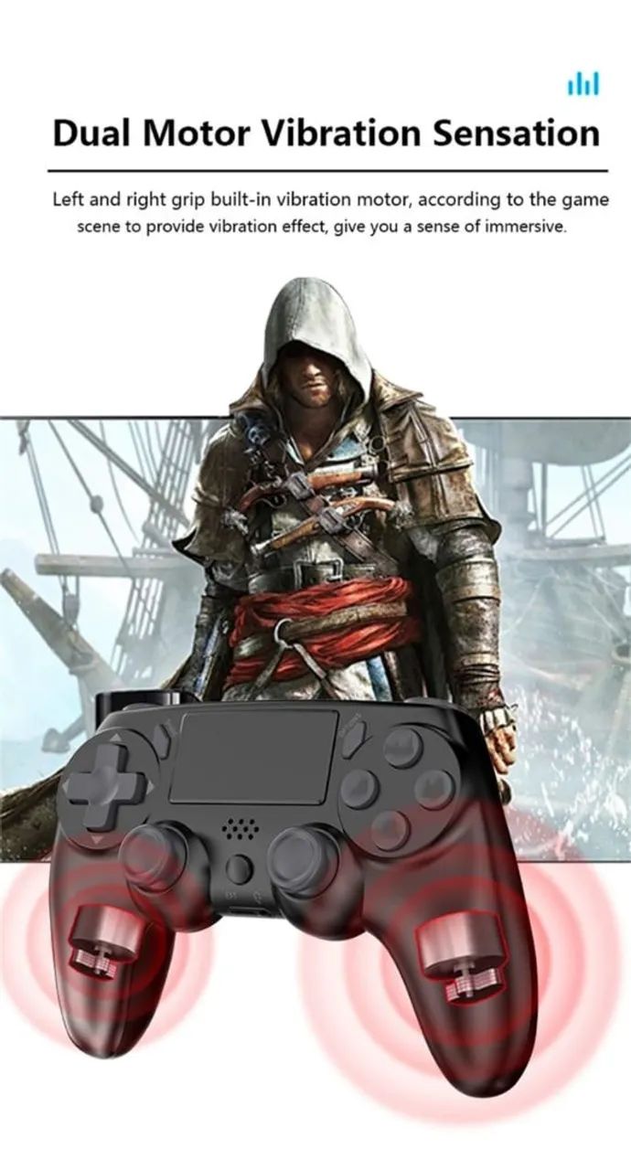 Controle compatível com PS4, PS3 e PC - Foto 5