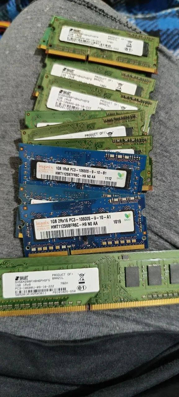 Memória Ram DDR1, DDR2, DDR3 Desktop e Notebook + SSD MSata  - Foto 2