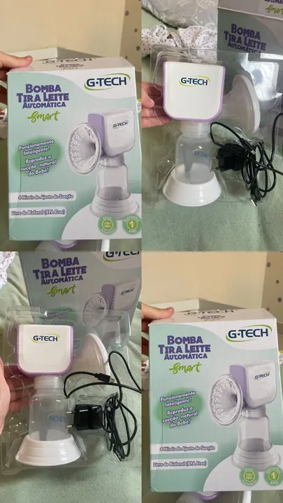 Bomba de Leite Elétrica Automática Smart G-Tech - Nova