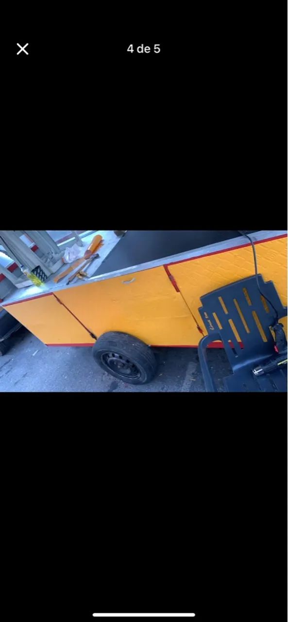 Carrinho de lanches completo