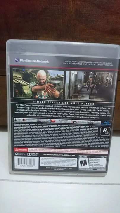 Jogo Max Payne 3 Ps3 mídia física  - Foto 2