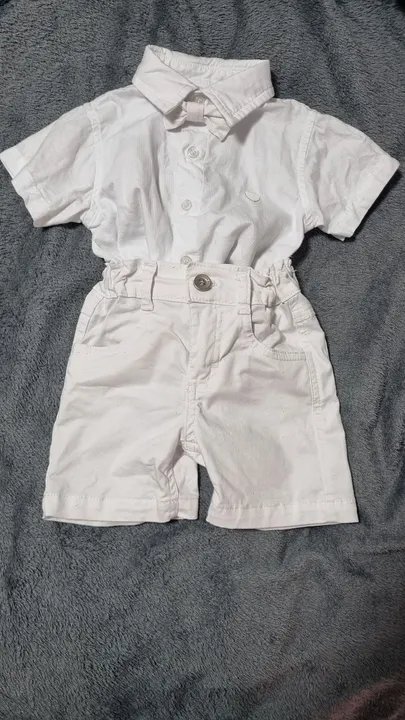 Conjunto Social Infantil Branco - Menino