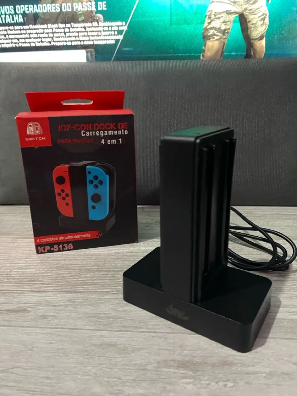 Nintendo Switch Base de Carregamento para 4 Joy-Cons Switch - Foto 2
