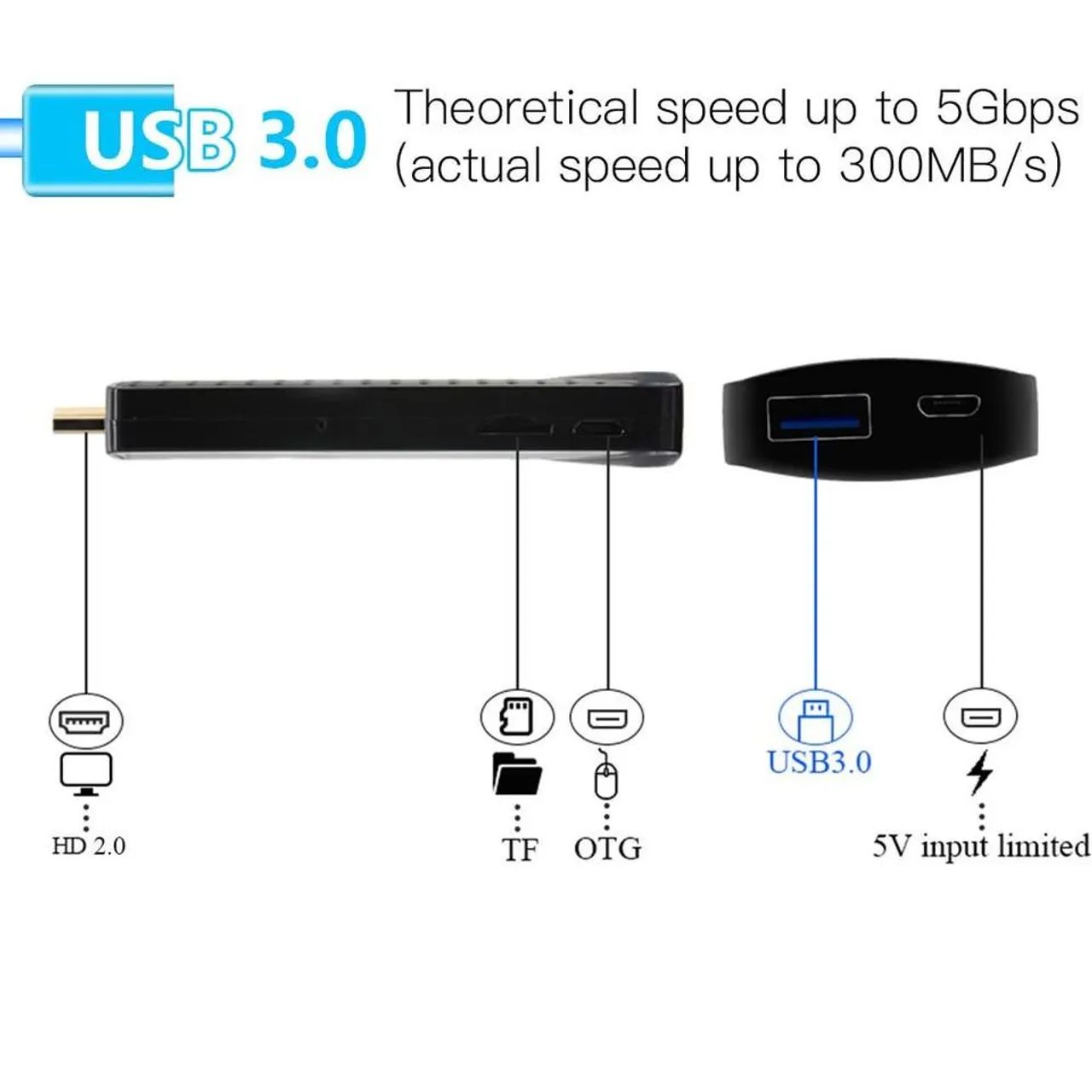 TV Stick h98/Android /2.4G-5G Wifi - Foto 5
