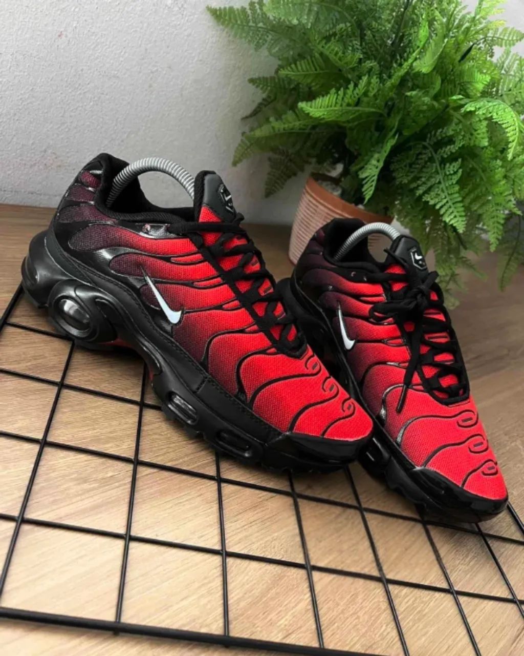 Tênis Nike Air Max TN Plus Importado Vermelho - Foto 5