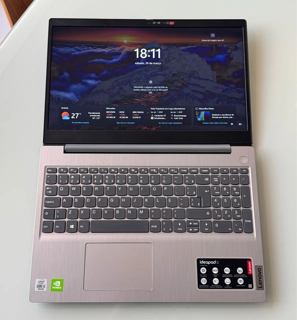 Notebook Lenovo Ideapad 3i - i5, 8GB RAM, SSD 256GB, MX330 2GB - Prata - Foto 3