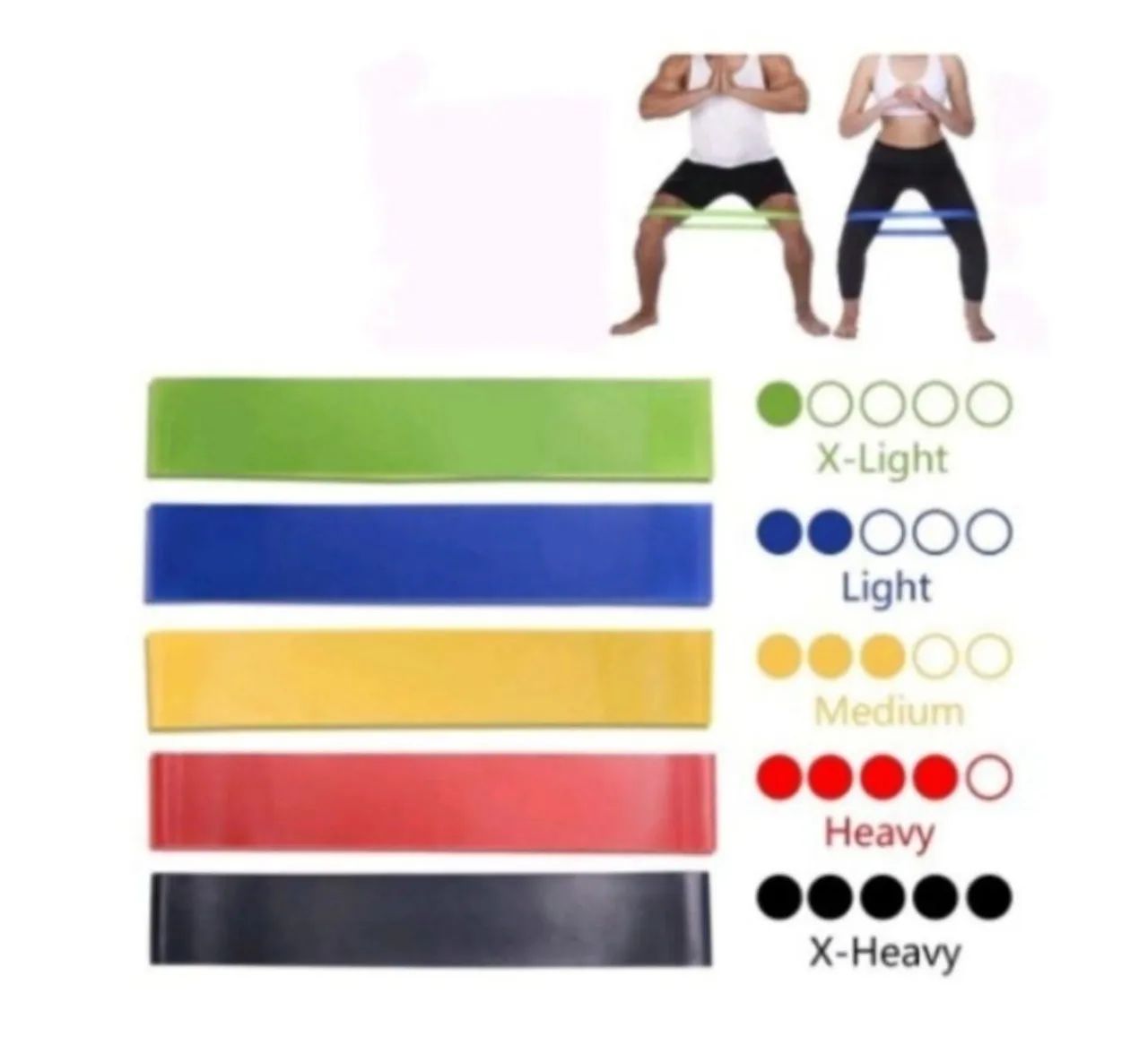 Kit Treino em Casa - Mini Band, Elásticos e Roda Abdominal - Foto 4