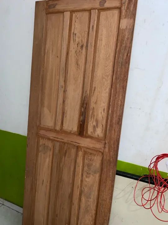 Porta + Aduela nova de madeira. Completa. - Foto 5