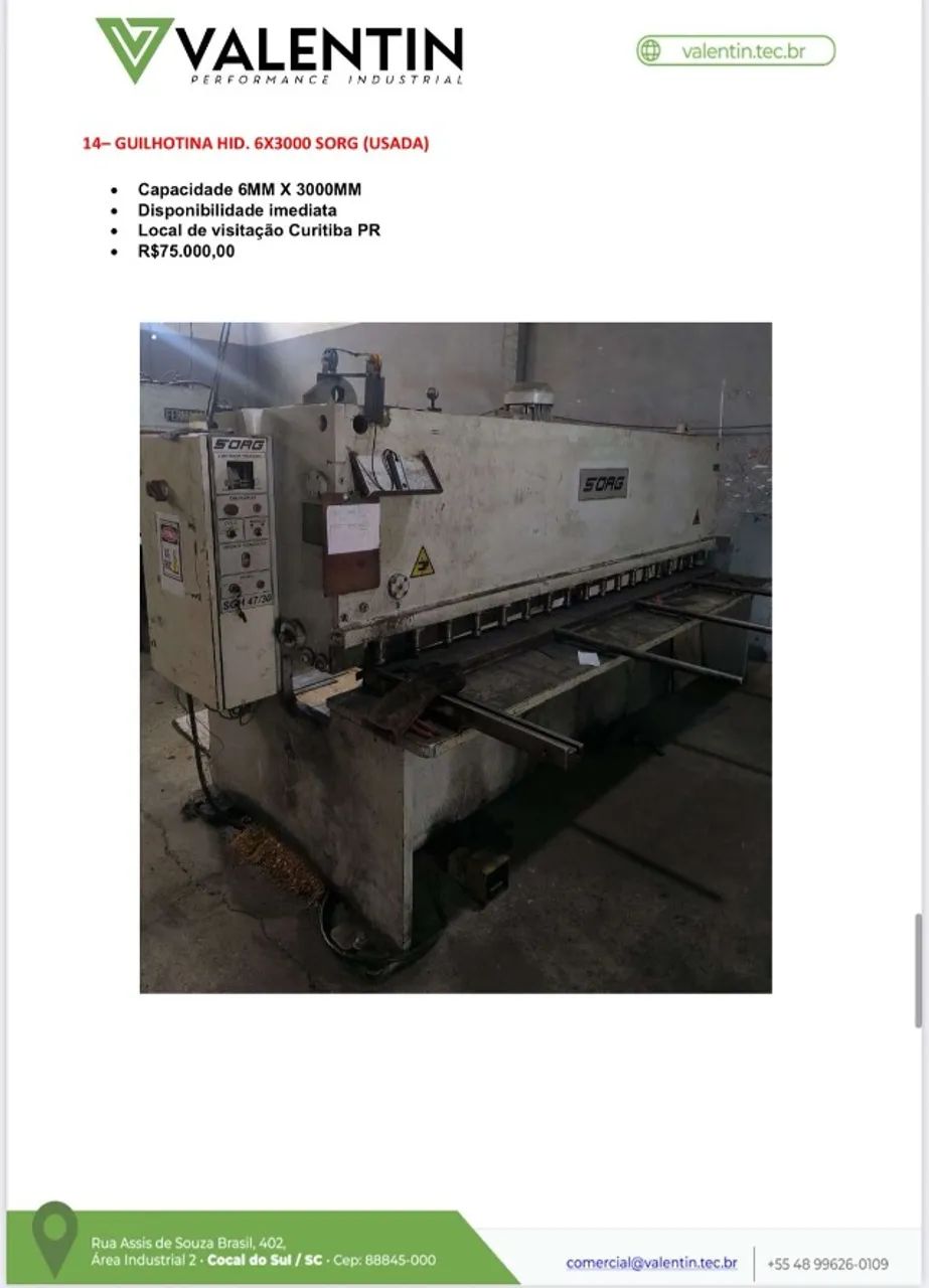 DOBRADEIRAS CN E CNC USADAS, EM ÓTIMO ESTADO PARA USO NA SUA EMPRESA.