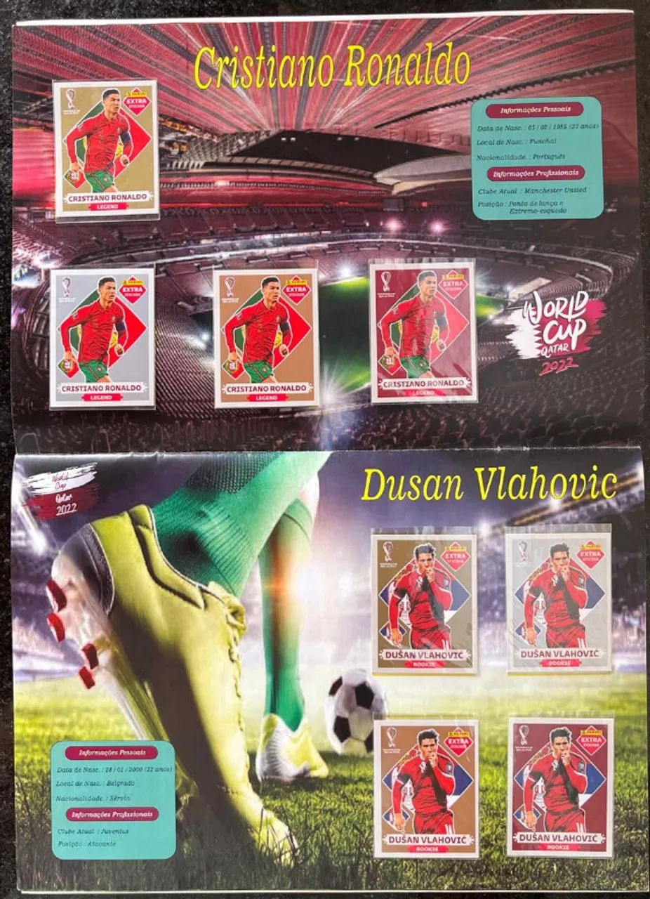Coleção Completa Figurinhas Extra Copa 2022 - 80 Figurinhas Extras Sem Repetição Originais - Foto 2