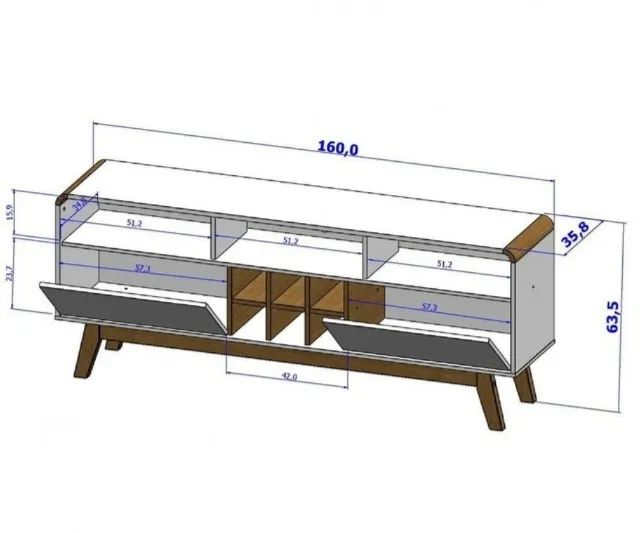 Conjunto Sala Rack Larimar Painel Chanel TV Até 50 Polegadas FAZEMOS ENTREGAS DF E ENTORNO - Foto 4