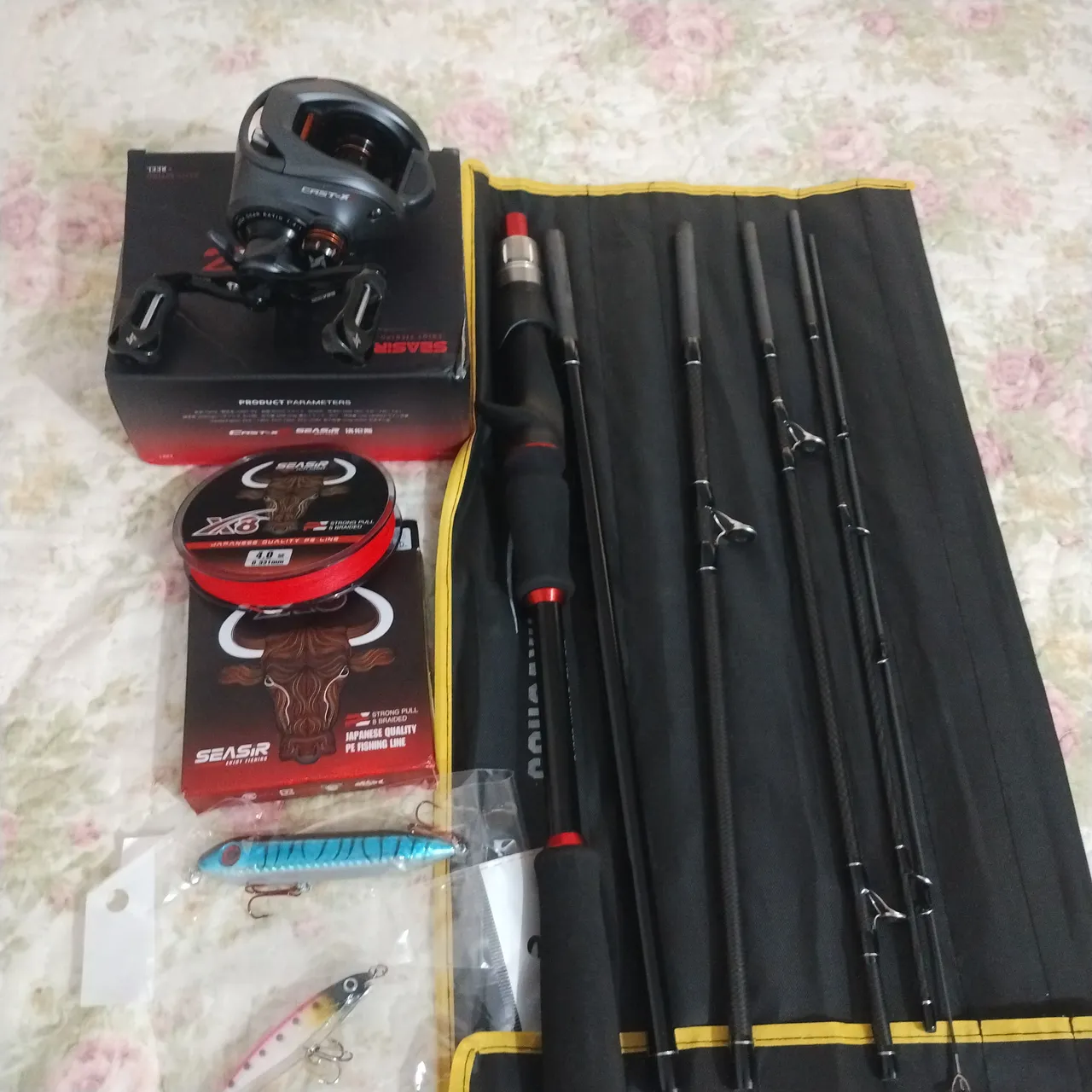 Kit pesca esportiva
