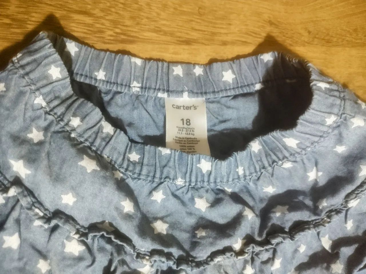Saia Carter's Jeans Infantil com Estampa de Estrelas - Foto 2