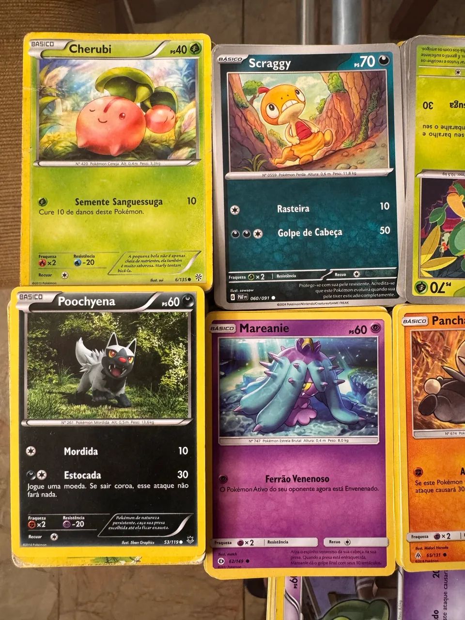 Cartas Pokémon 465 cartas 