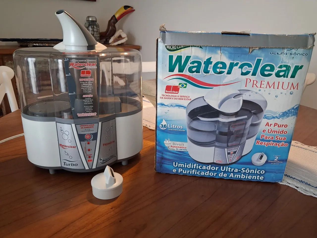 Umidificador e purificador da ambiente Waterclear Premium Ultrasônico