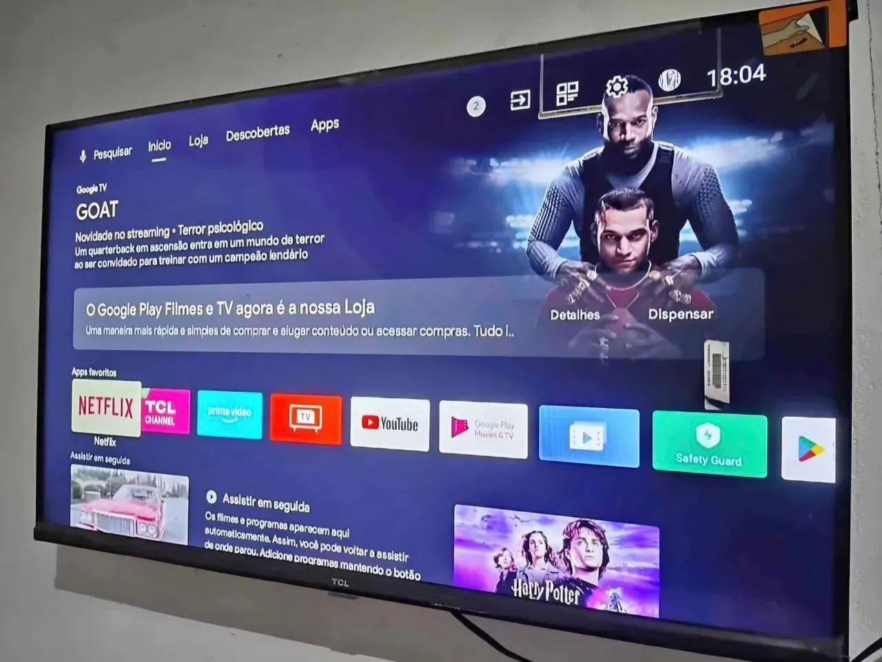 smart TV TCL OLED Android 32 " com controle remoto sem detalhes pra hoje 500