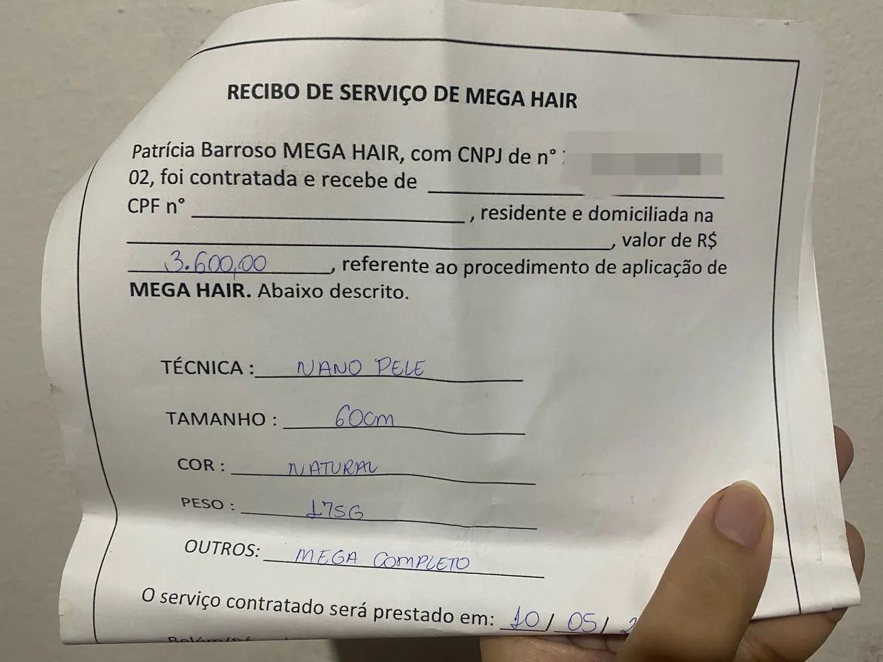 Mega Hair Cabelo Humano de Nano Pele  - 60cm - 175g - Usado 1x - Foto 3