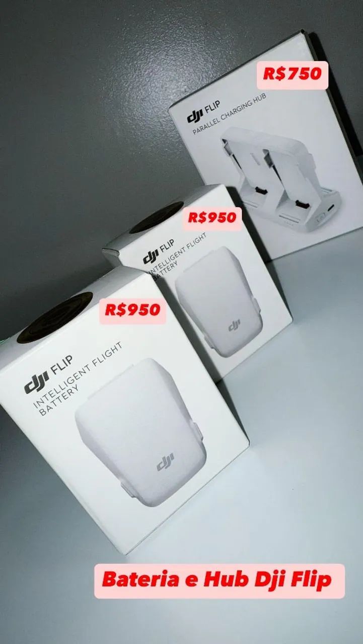 Bateria e Hub DJI Flip - Novos
