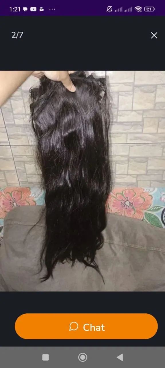Cabelo humano - liso ondulado 