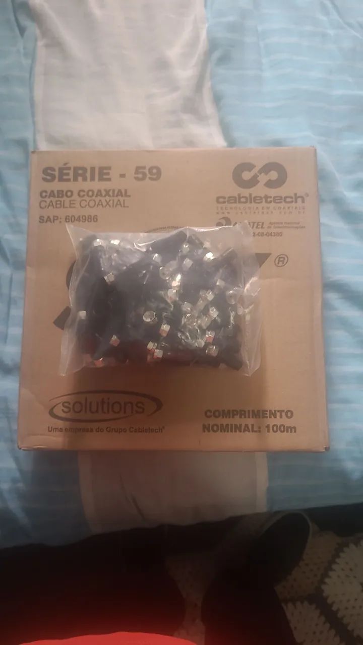 cabo e conector rg59
