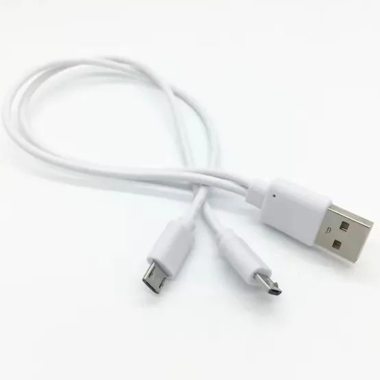 Cabo Carregador Micro USB Duplo Y
