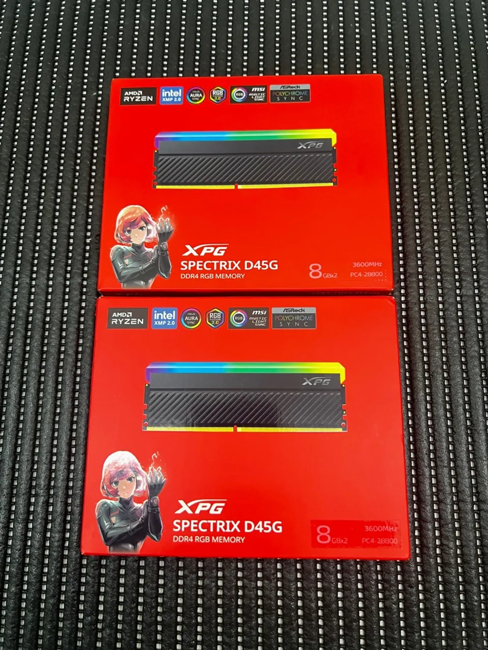 Kit Memória RAM 32gb 3600MHz (4x8) XPG Spectrix D45G DDR4 RGB