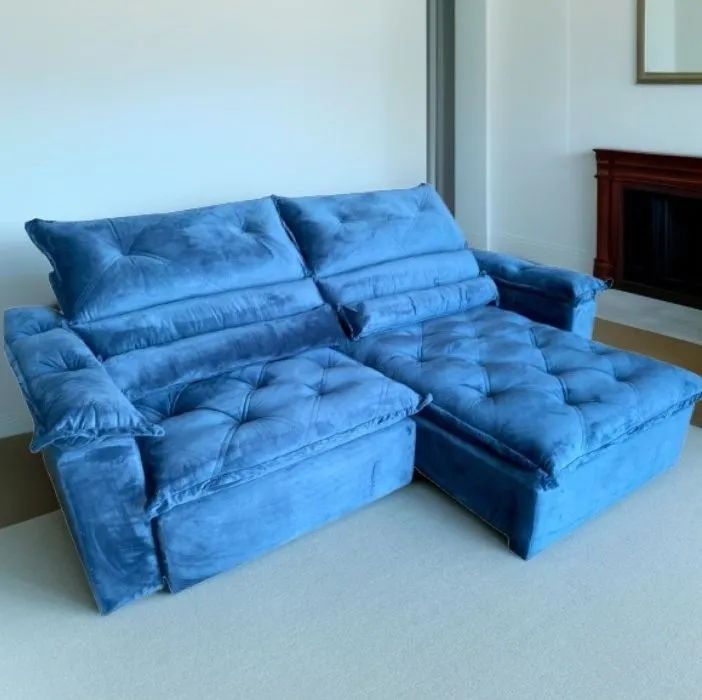 Sofá 5 Lugares Retrátil e Reclinável Conforto e Elegância!! 726tt6 - Foto 2