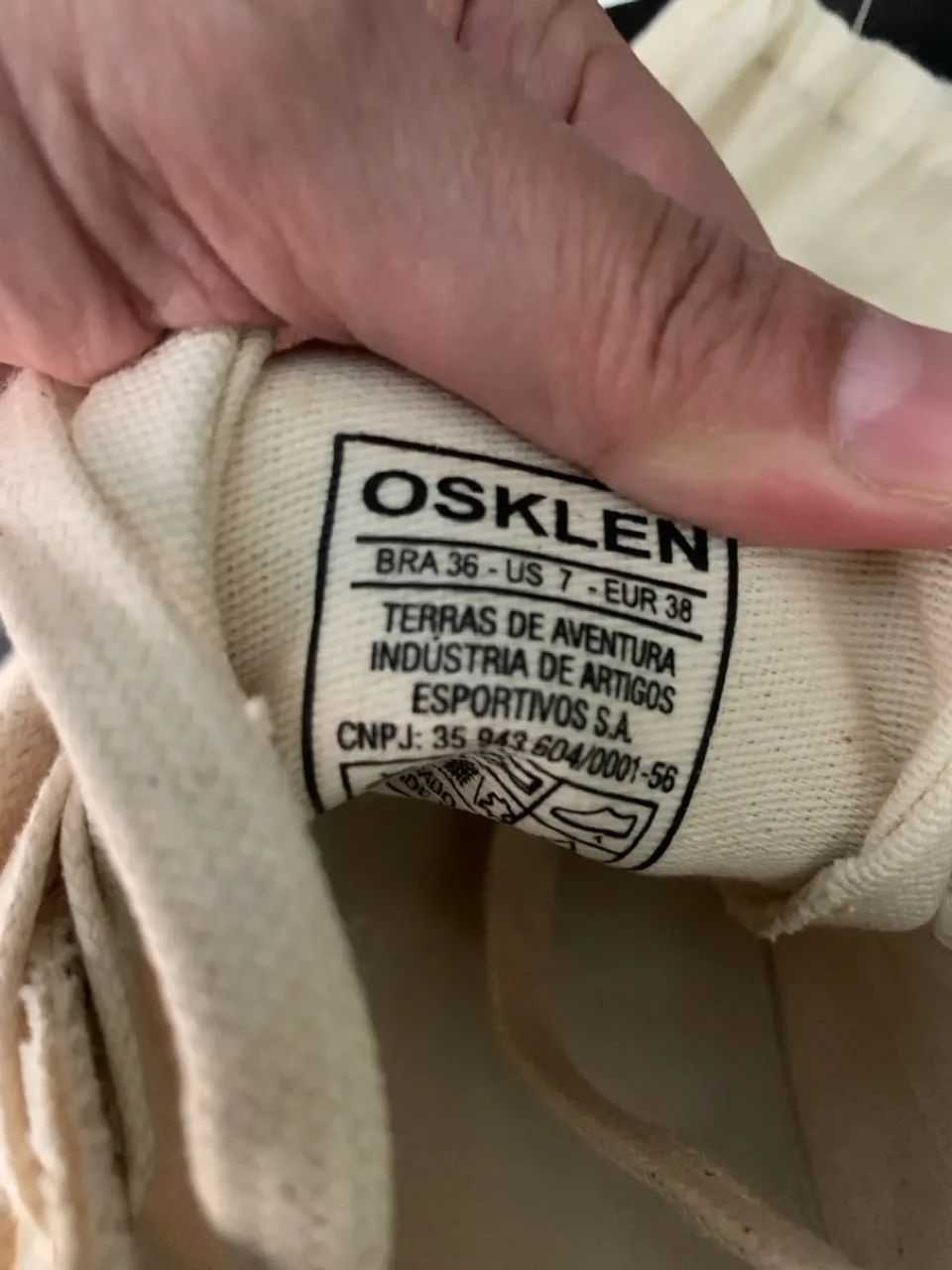 Tênis Osklen Riva Lona Bege - Foto 4
