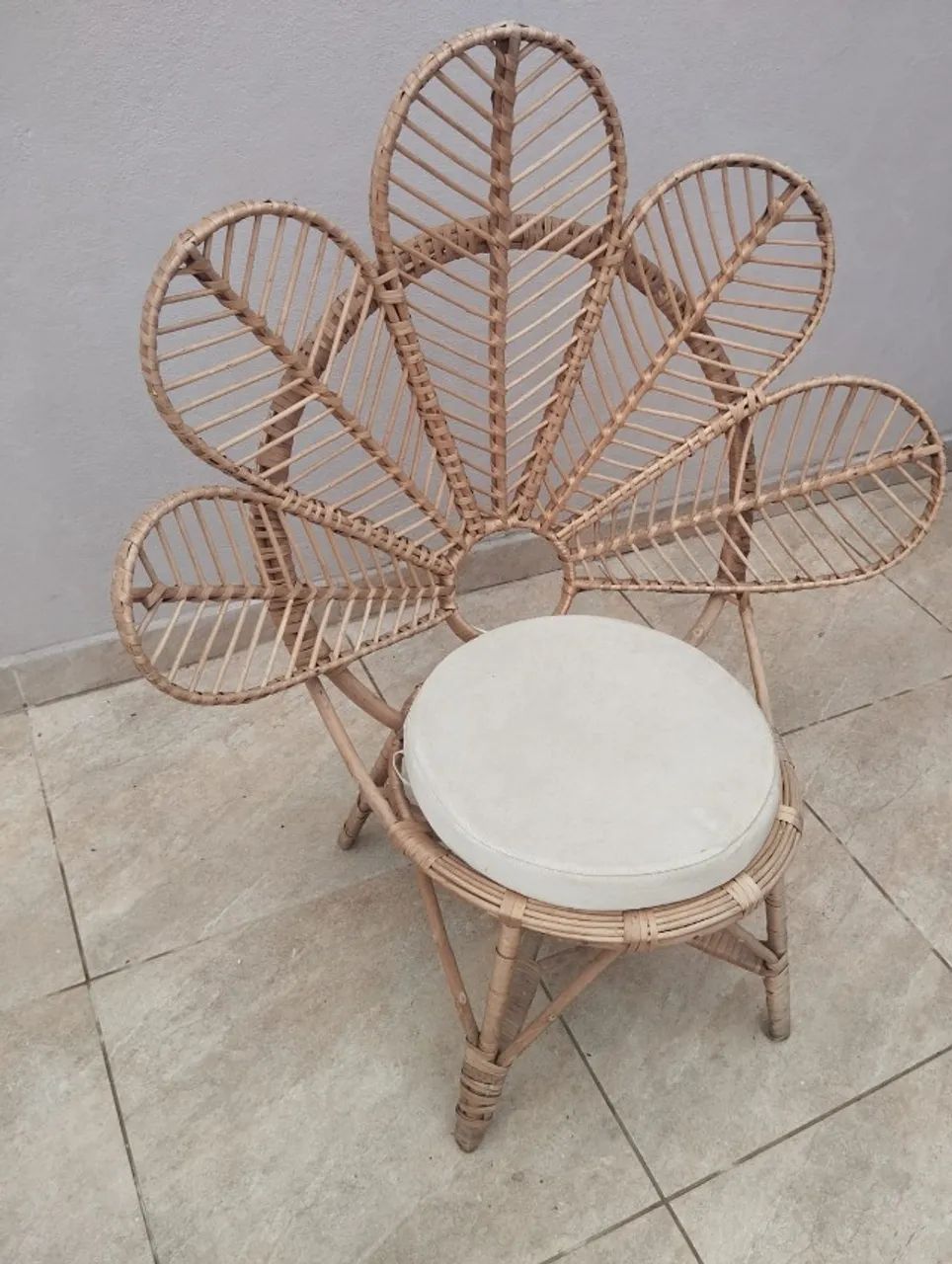 Cadeira Margarida de Vime (Estilo Boho) - Foto 3