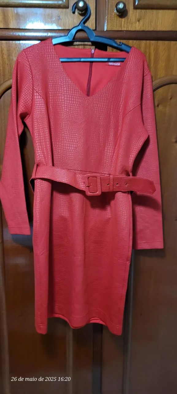 Vestido Vermelho Talita kume 