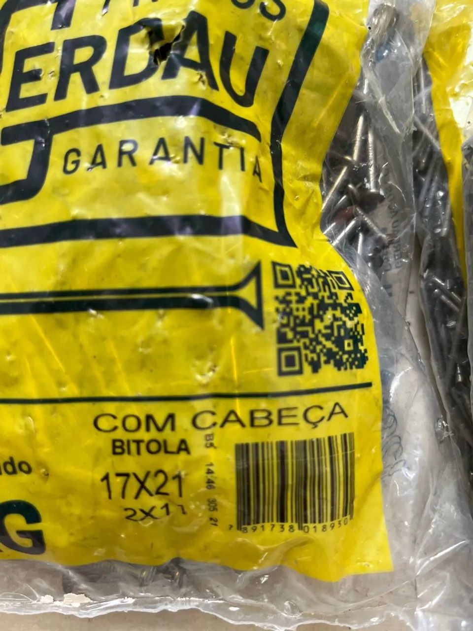 10 pacotes pregos tamanho variado novo Gerdau - Foto 4