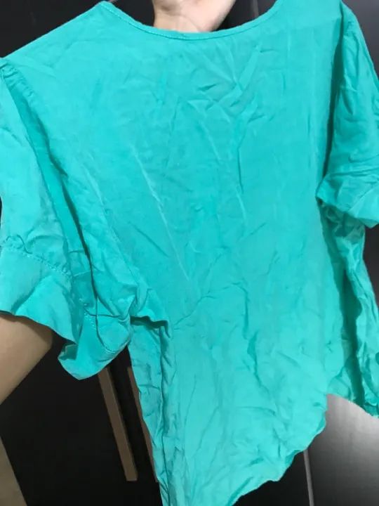 Blusa azul ciano - Foto 3