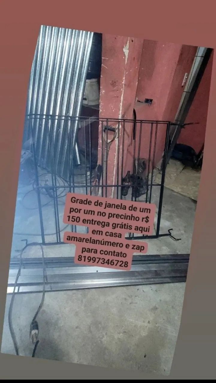 Grade de janela nova 1x1 