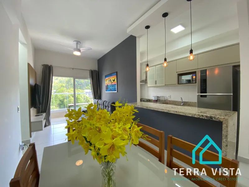 Lindo apartamento todo mobiliado com varanda gourmet a venda na Praia das Toninhas Ubatuba - Foto 2