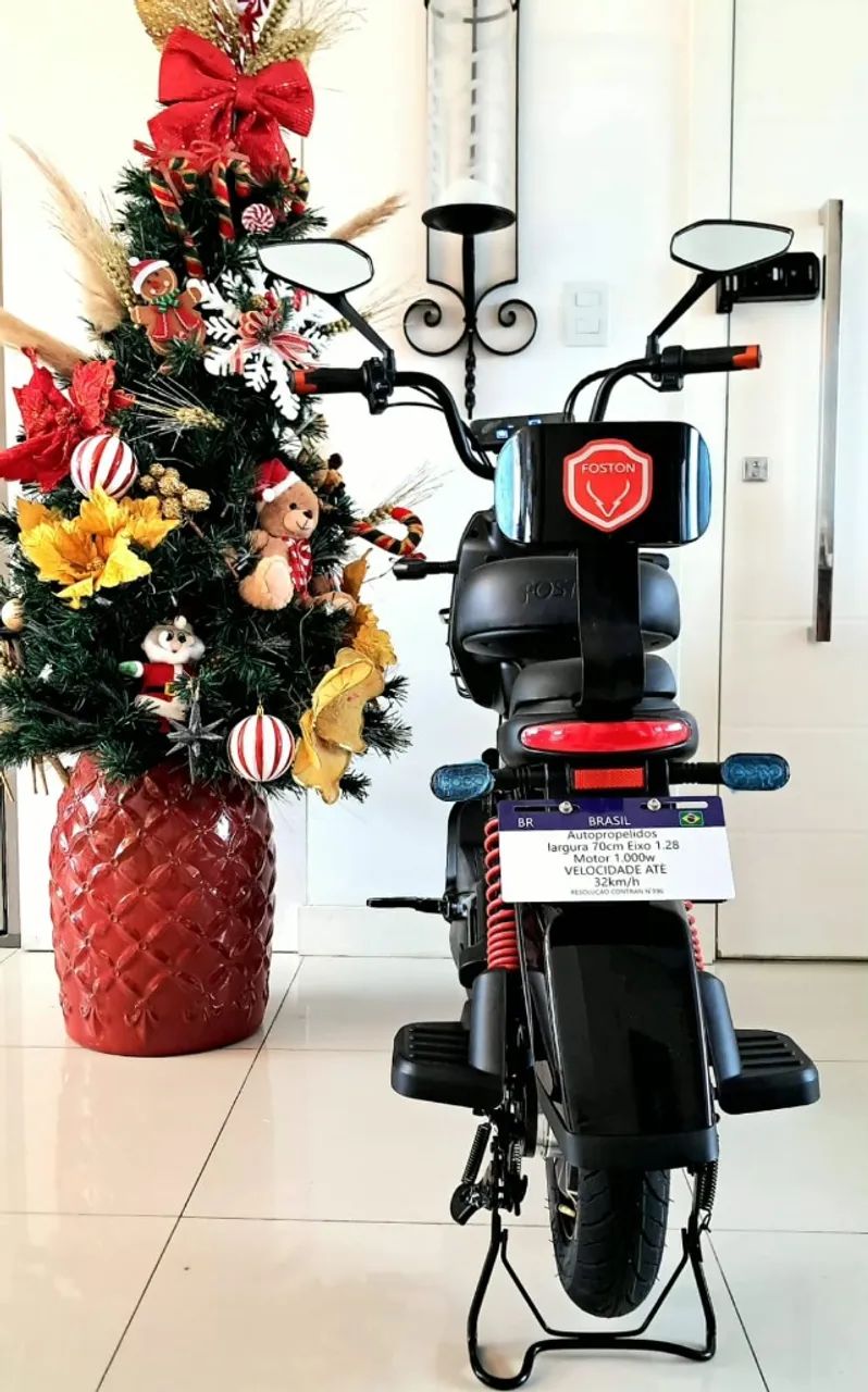Moto Scooter Elétrica 1000W - Foston X13 Max - Nova - Preta - Sem CNH e Emplacamento - Foto 4